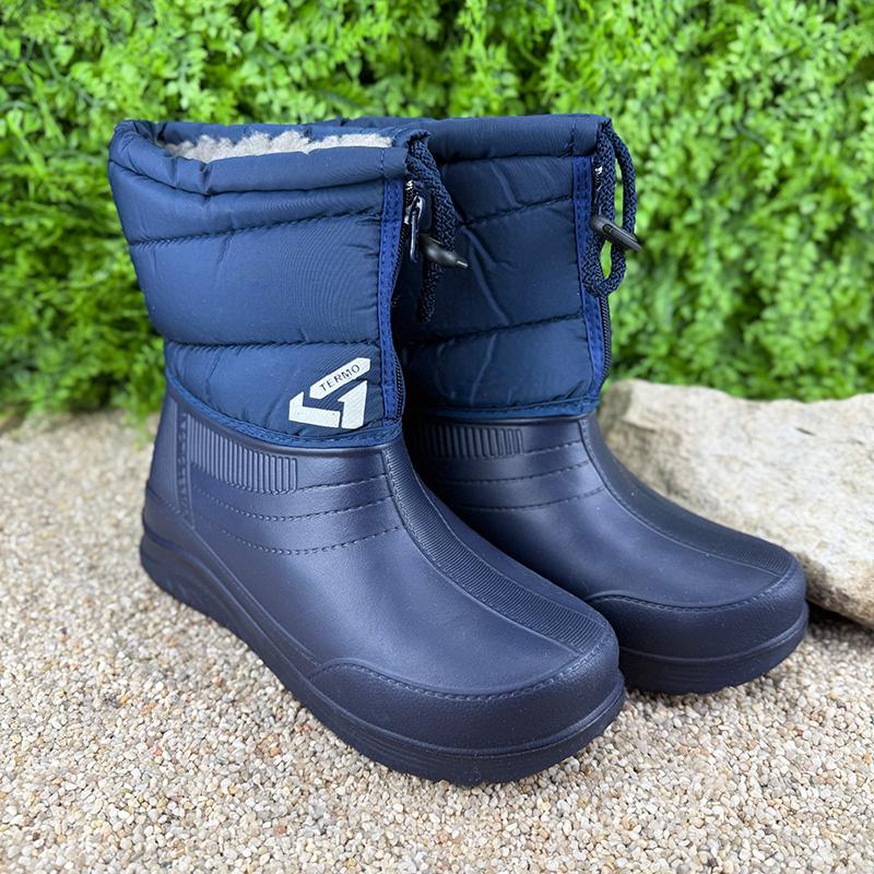 Чоботи жіночі пінові утеплені на блискавці Е-003091- р. 38 24,5 см Синій (114816345) - фото 3 Чоботи жіночі пінові утеплені на блискавці Е-003091- р. 38 24,5 см Синій (114816345) - фото 3