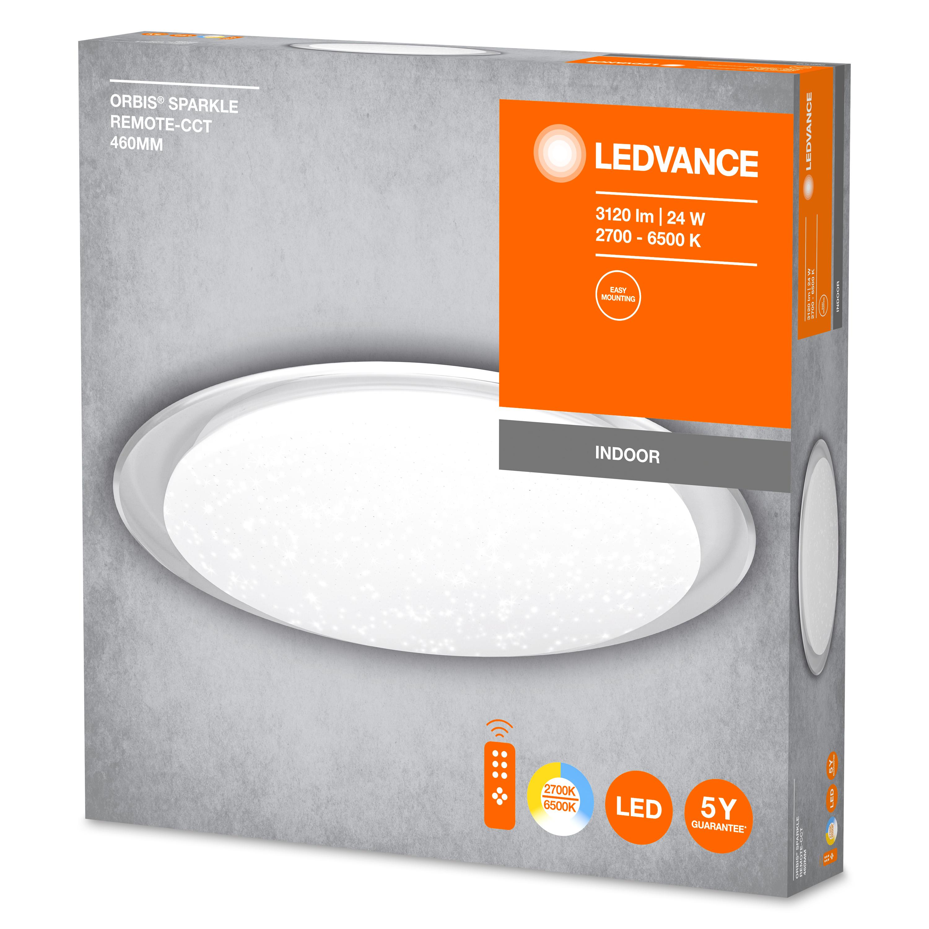 Світильник накладний світлодіодний Ledvance ORBIS Sparkle 28W 220V 2000lm 2800-6000K dim (4058075633179) - фото 3