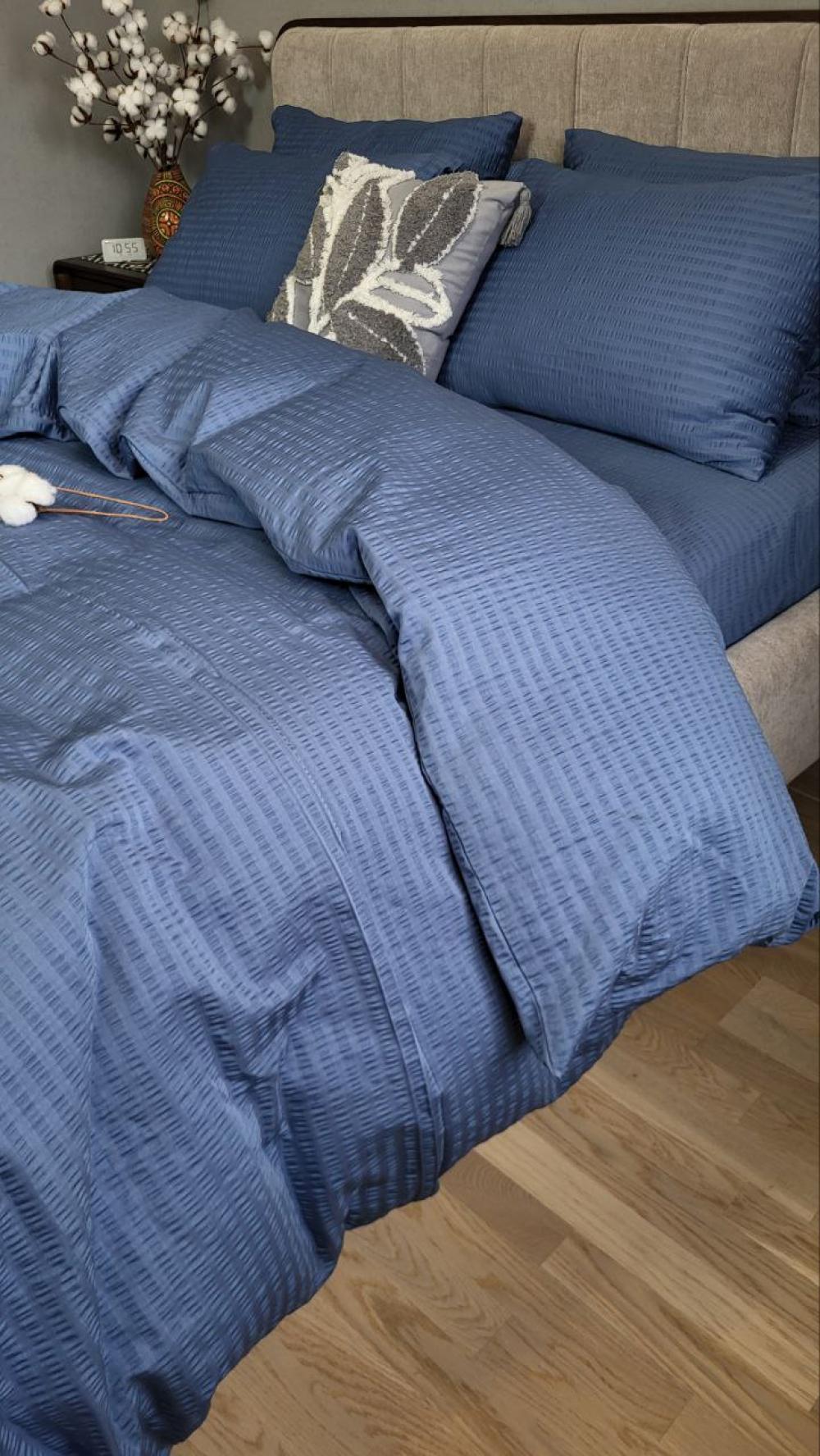 Комплект постельного белья Кис S3035 сатин Premium Gofre полуторный/наволочки 50х70/70х70 см (6448) - фото 3 Комплект постельного белья Кис S3035 сатин Premium Gofre полуторный/наволочки 50х70/70х70 см (6448) - фото 3