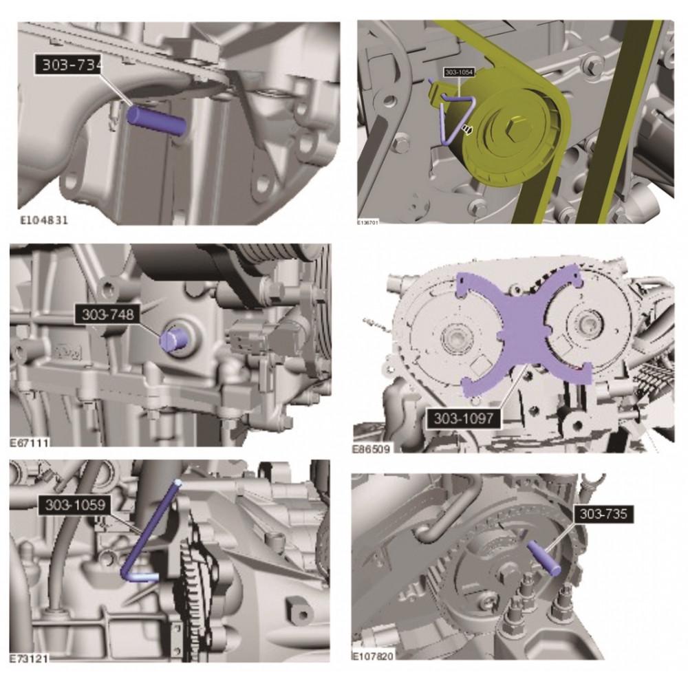 Набор фиксаторов ГРМ Ford/Mazda (4234 JTC) - фото 4 Набор фиксаторов ГРМ Ford/Mazda (4234 JTC) - фото 4