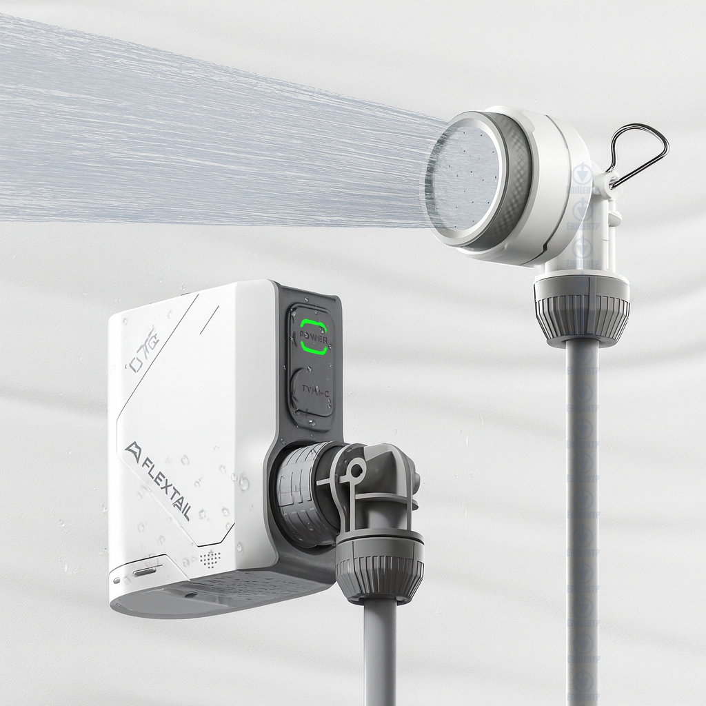 Портативний душ FLEXTAIL TINY SHOWER/З насосом на акумуляторі 2500 mAh/IPX7 похідний для дачі та туризму