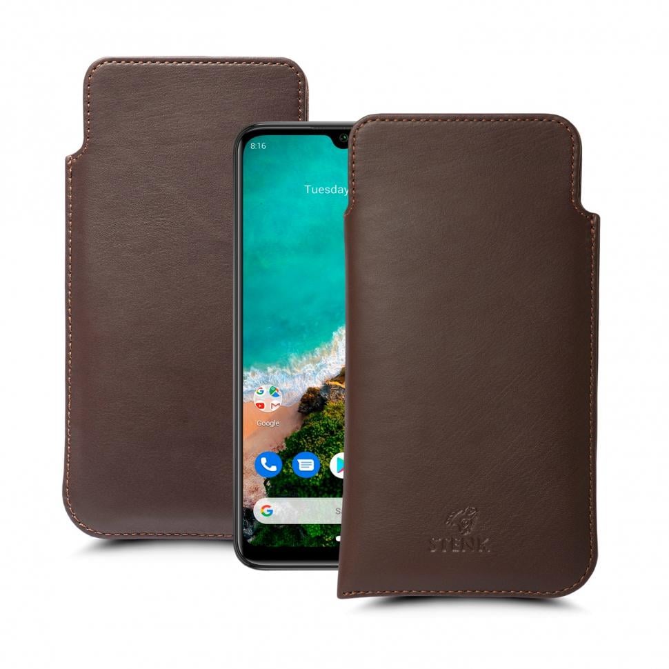 Футляр Stenk Elegance для Xiaomi Mi A3 Коричневый (63409)