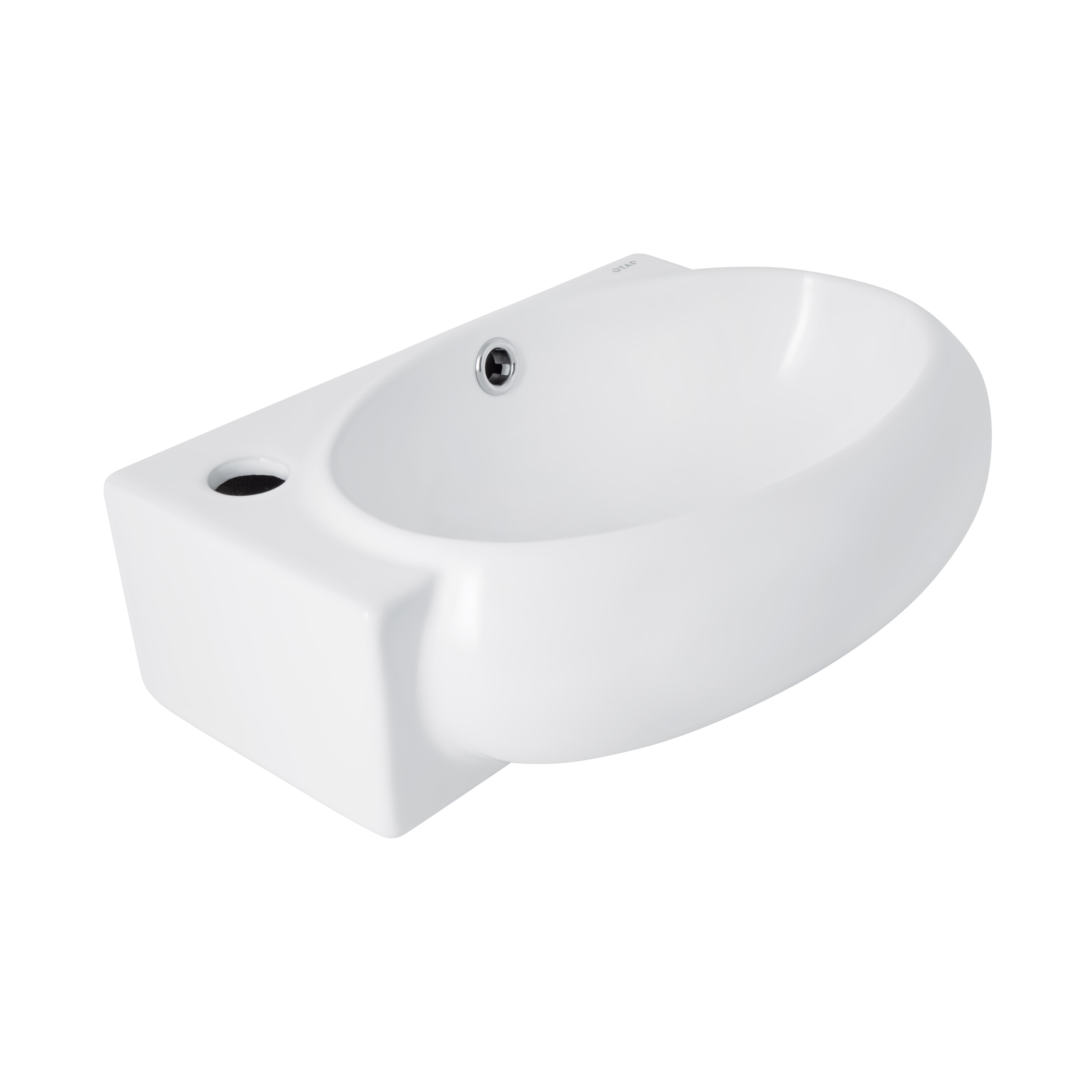 Раковина Qtap Leo 430x285x160 мм White (QT11111008LW)