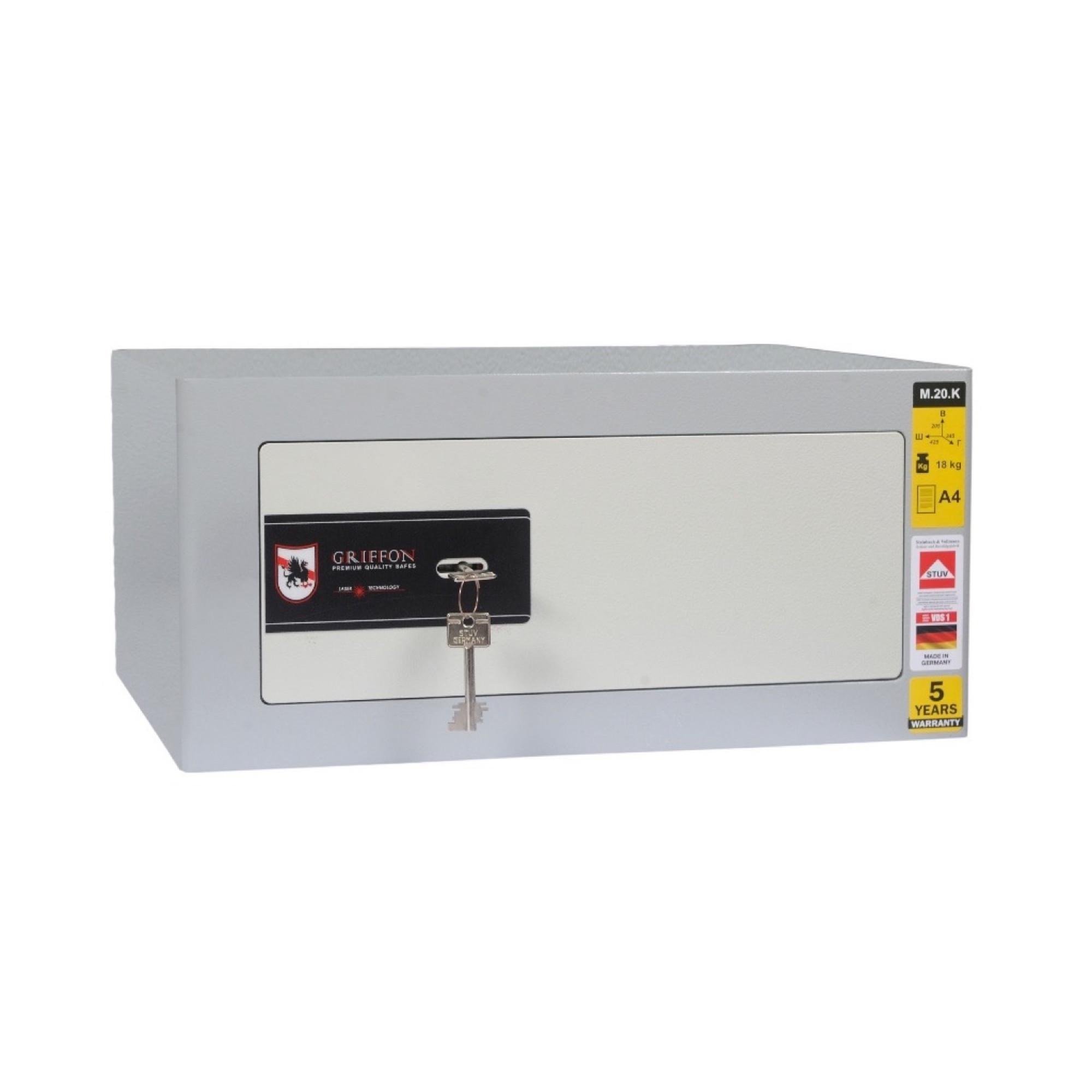 Сейф мебельный Griffon M.20.К взломостойкий S1 с полкой (2-12-M.20.К)