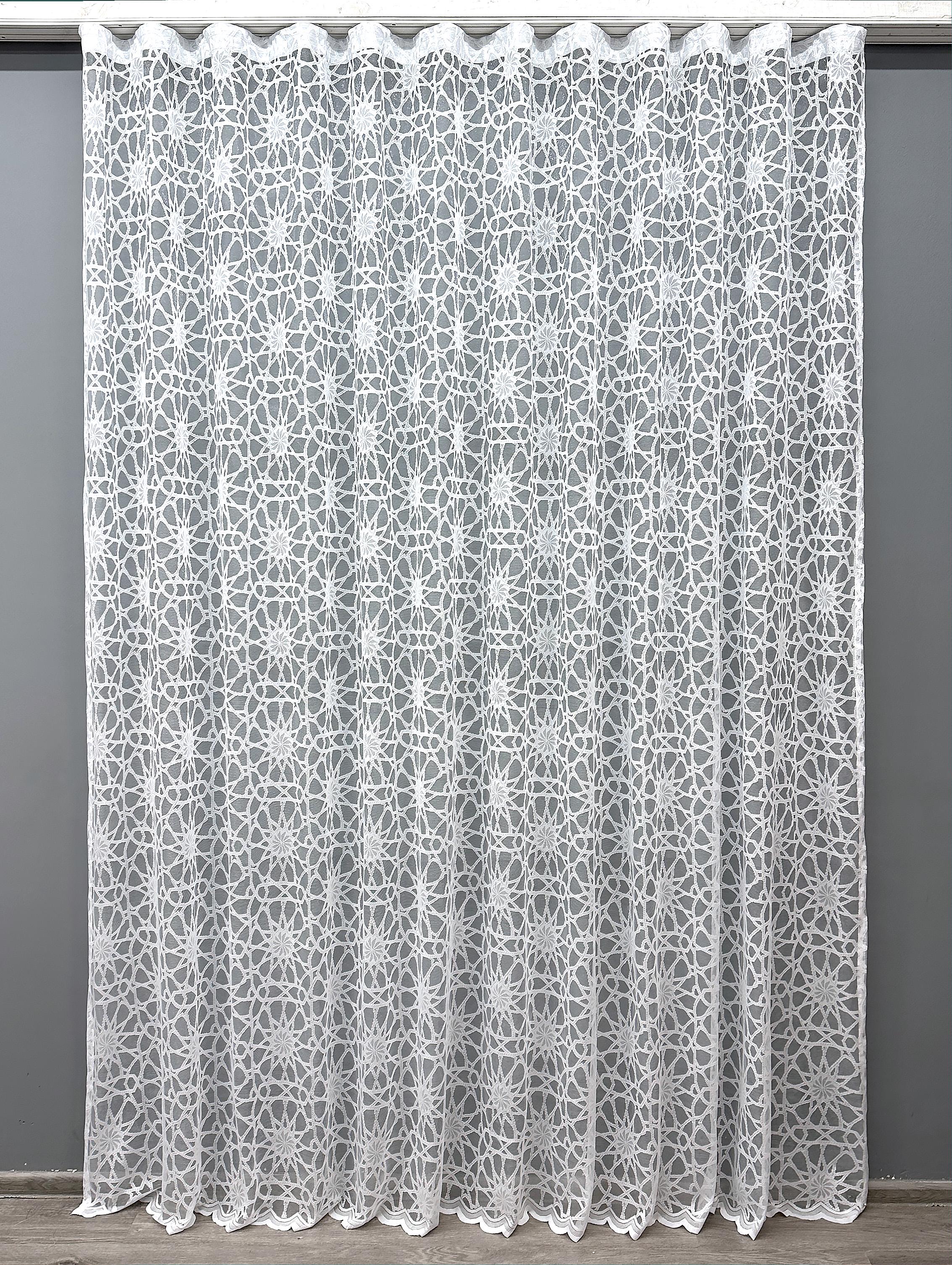 Тюль VR-Textil 1605т Жаккард 300х270 см Белый (42-0563) Тюль VR-Textil 1605т Жаккард 300х270 см Белый (42-0563)