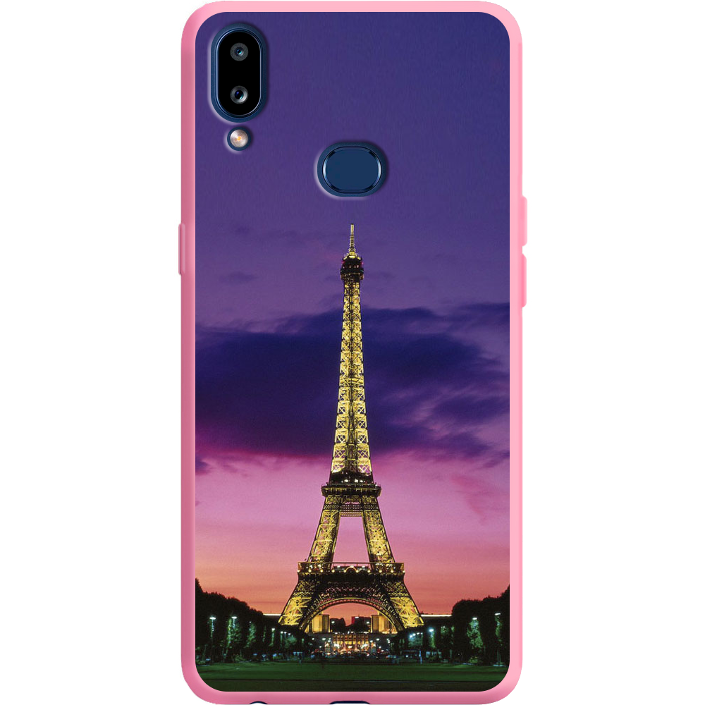 Чехол Boxface Samsung A107 Galaxy A10s Полночь в Париже Розовый силикон (37944-up964-42164)