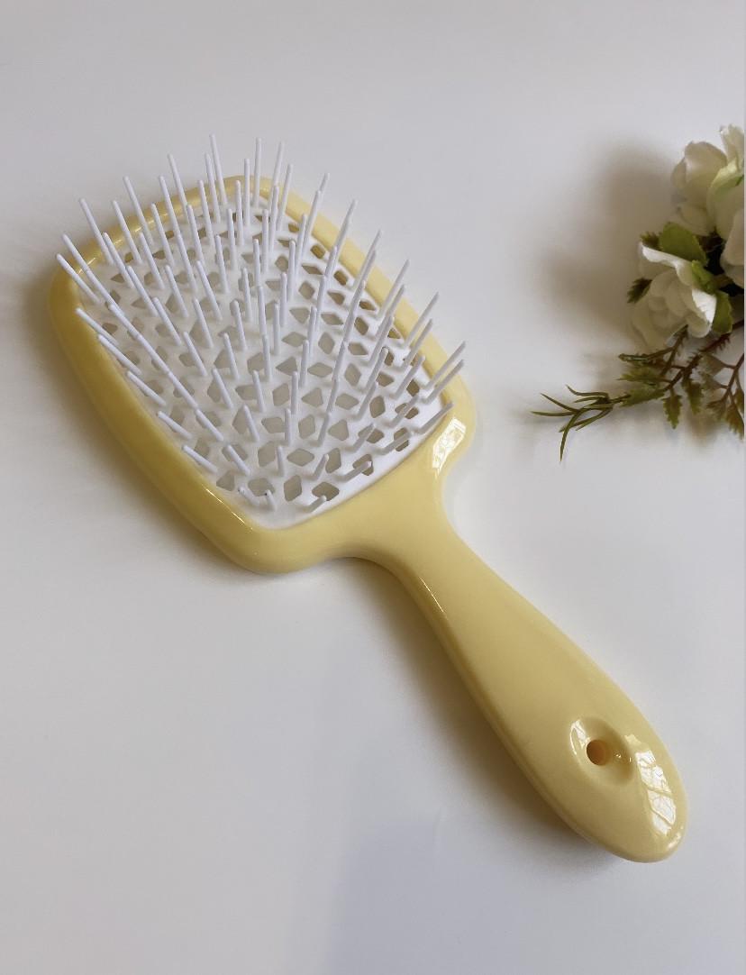 Гребінець для волосся Shulimei Comb Superbrush Жовтий