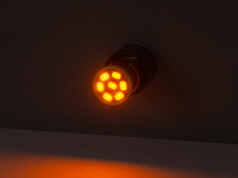 Автомобільна лампа світлодіодна LEDUA BA9S-1206-8 SMD 12V Жовтий (85) - фото 2 Автомобільна лампа світлодіодна LEDUA BA9S-1206-8 SMD 12V Жовтий (85) - фото 2