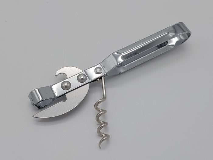 Открывалка для консервных банок со штопором нержавеющая сталь L 13,5 см (438597387) - фото 2 Открывалка для консервных банок со штопором нержавеющая сталь L 13,5 см (438597387) - фото 2