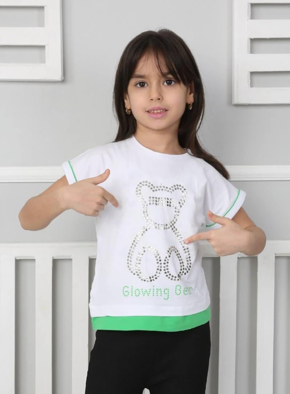 Футболка для девочки Benetti 116 см Белый (06374)