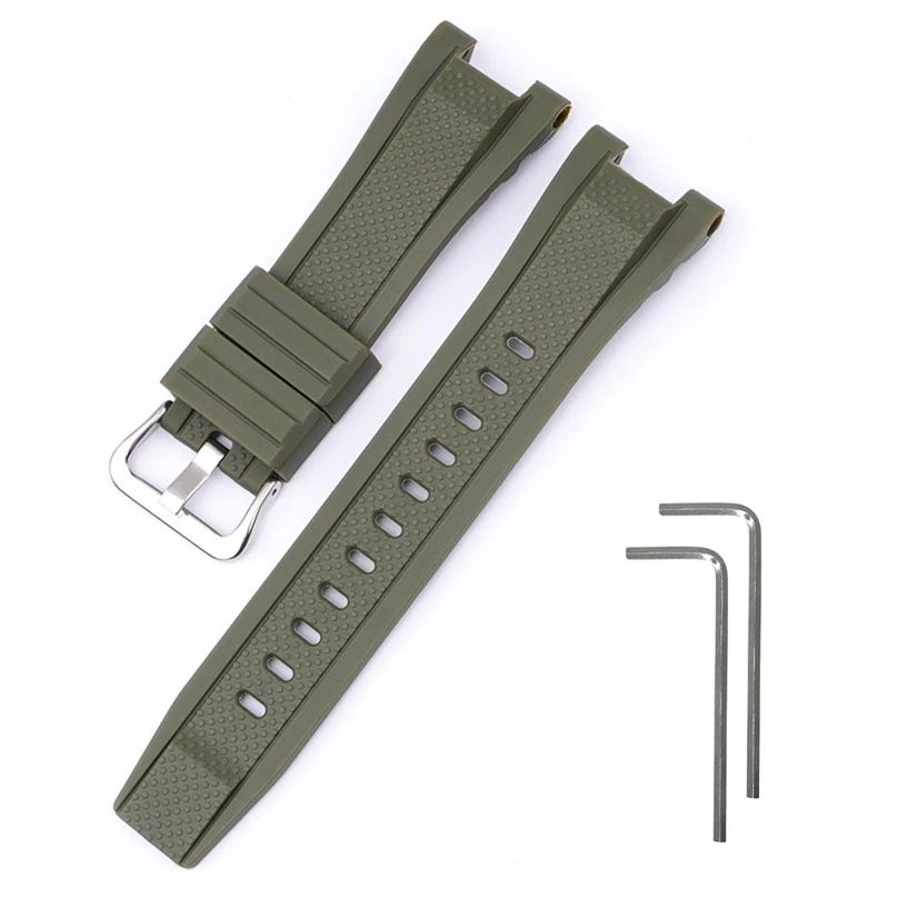Ремінець для Casio G-Shock GST-W300 Army Green SI (3861)