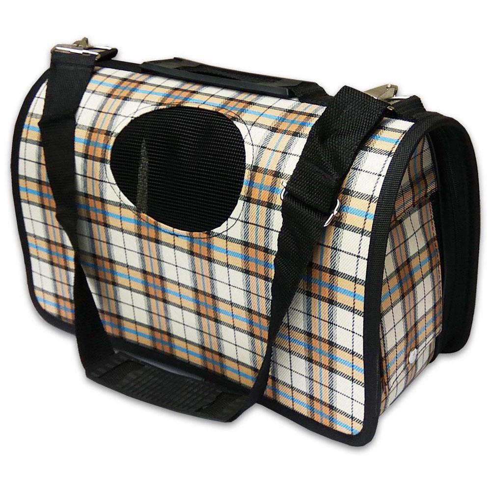 Сумка-переноска для животных Клетка до 5 кг S Бежевый (00000000841)