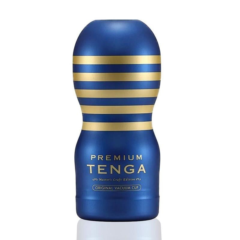 Мастурбатор лимитированный Tenga Premium Tenga 20th Anniversary Cup Синий (57784)