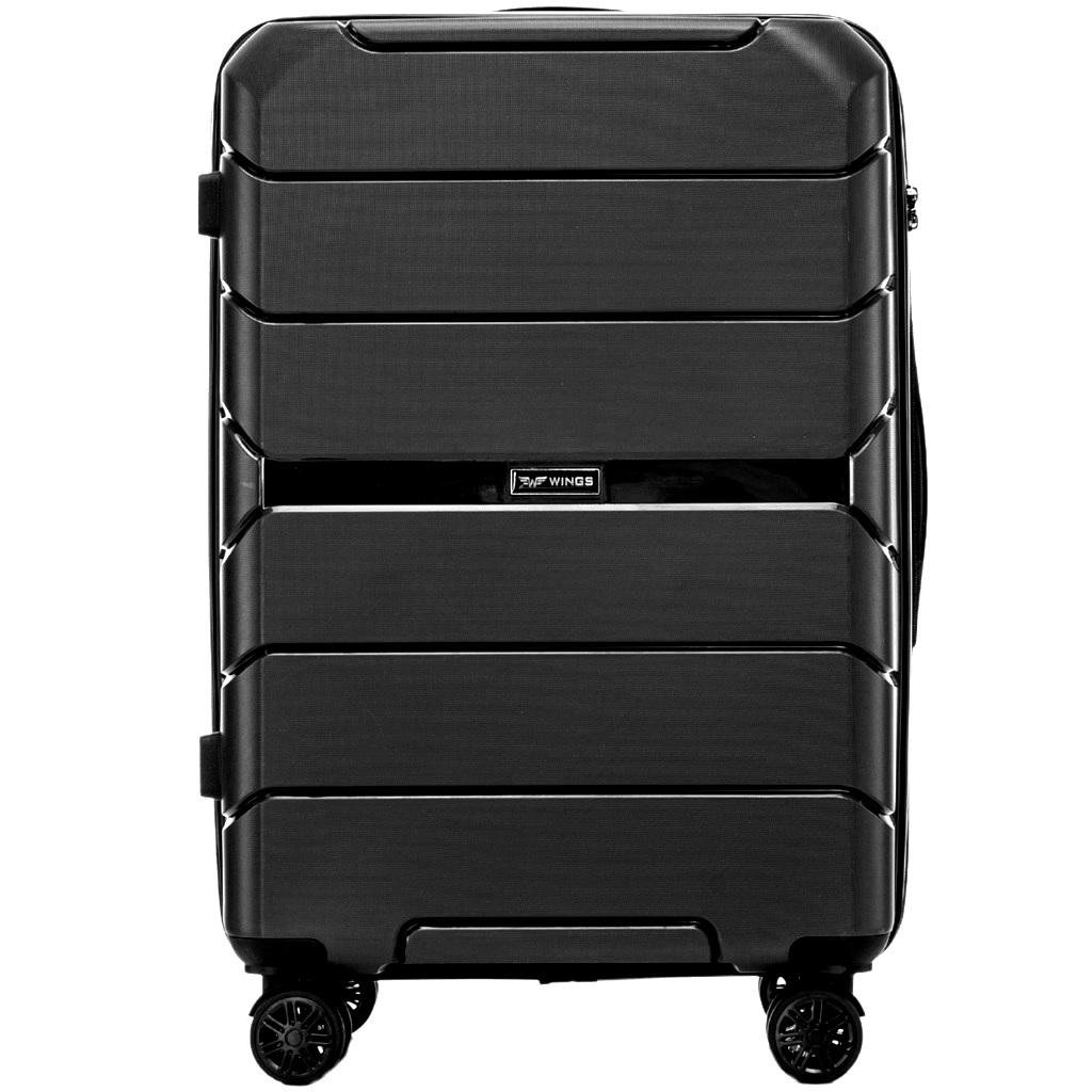 Чемодан полипропиленовый Wings PP06 маленький Черный (Wp00554) - фото 3 Чемодан полипропиленовый Wings PP06 маленький Черный (Wp00554) - фото 3