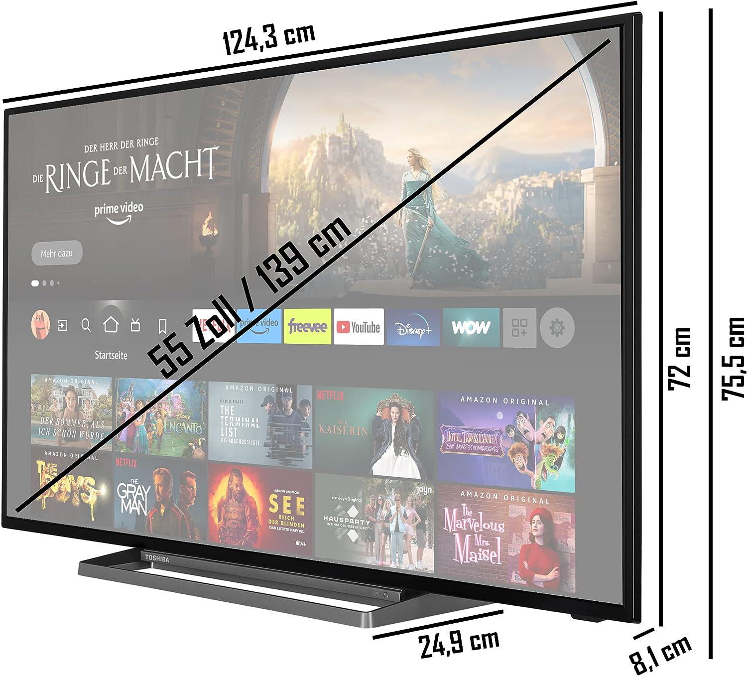 Телевизор Toshiba 55UF3D63DAX 4K/WIFI/Smart TV/Bluetooth 55" (55UF3D63DAX) - фото 7