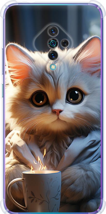 Чехол на Vivo V17 White cat (5646sp-1819-42517)