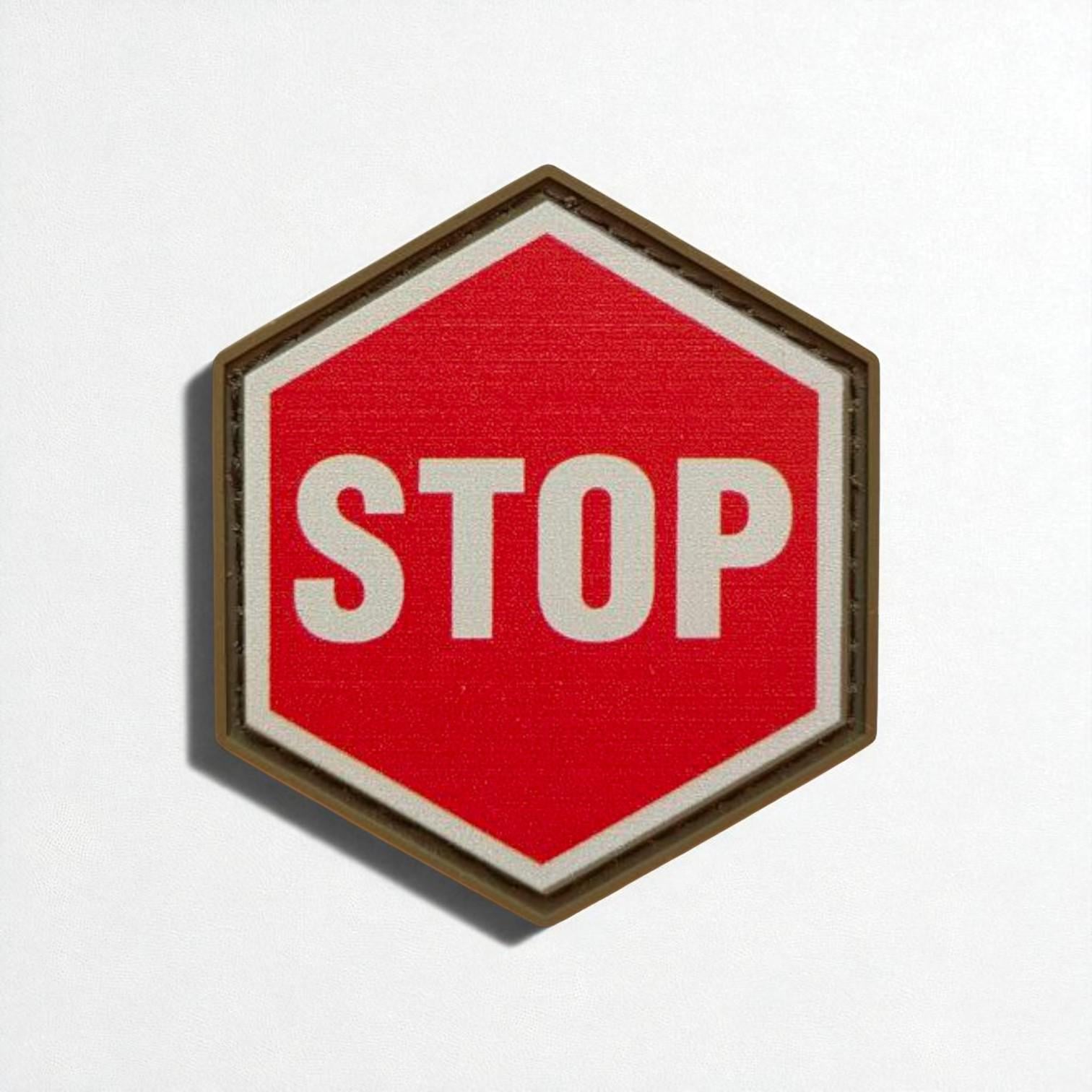 Шеврон "STOP" Червоний
