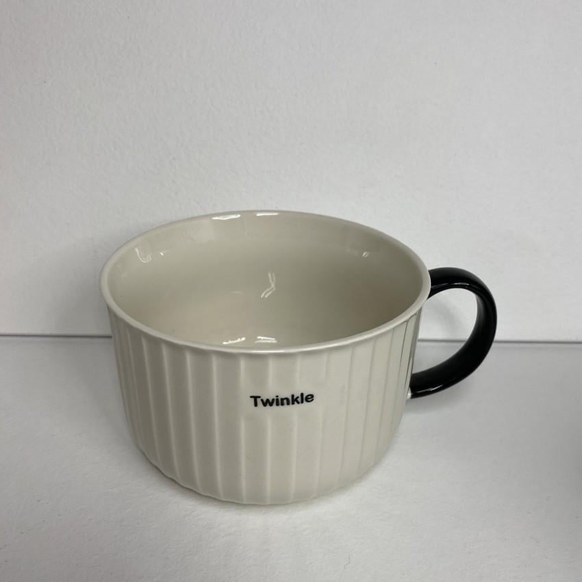 Чашка A-PLUS 6167 Twinkle фарфоровая 800 мл Белый - фото 2