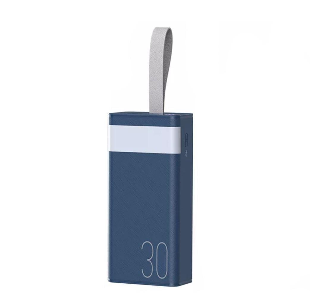 Повербанк Remax Chinen 30000 mAh QC 22,5W LED лампа Blue (RPP-320)