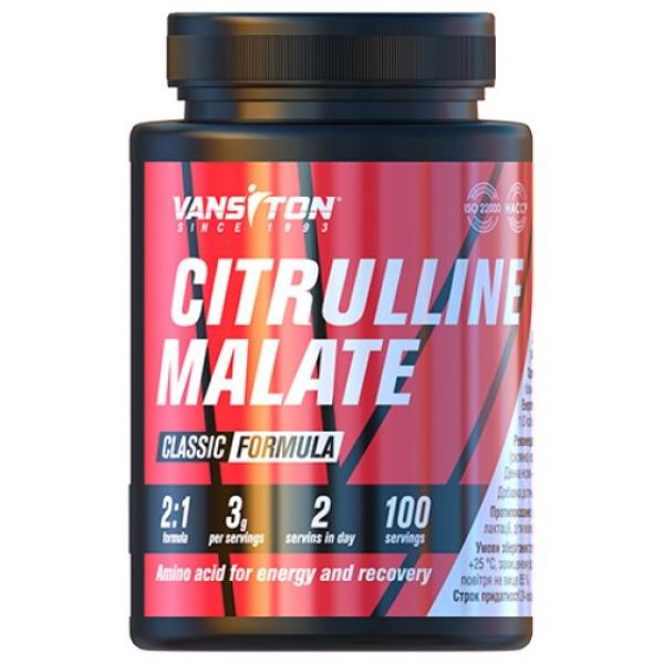 Цитрулин для спорта Vansiton Citrulline Malate 300 г 100 порций (000022944)