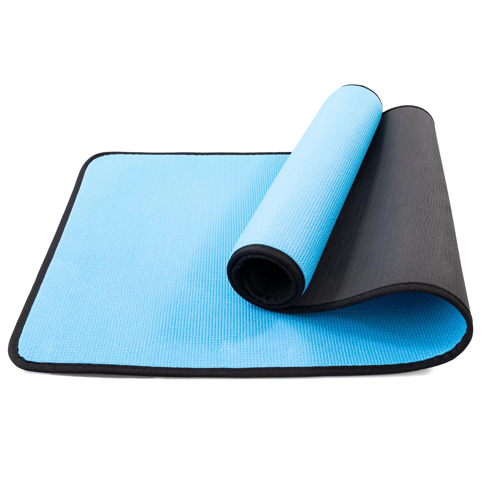 Килимок для йоги та фітнесу EVA Osport Yoga Pro/8 мм Чорно-блакитний (OF-0275) - фото 1 Килимок для йоги та фітнесу EVA Osport Yoga Pro/8 мм Чорно-блакитний (OF-0275) - фото 1