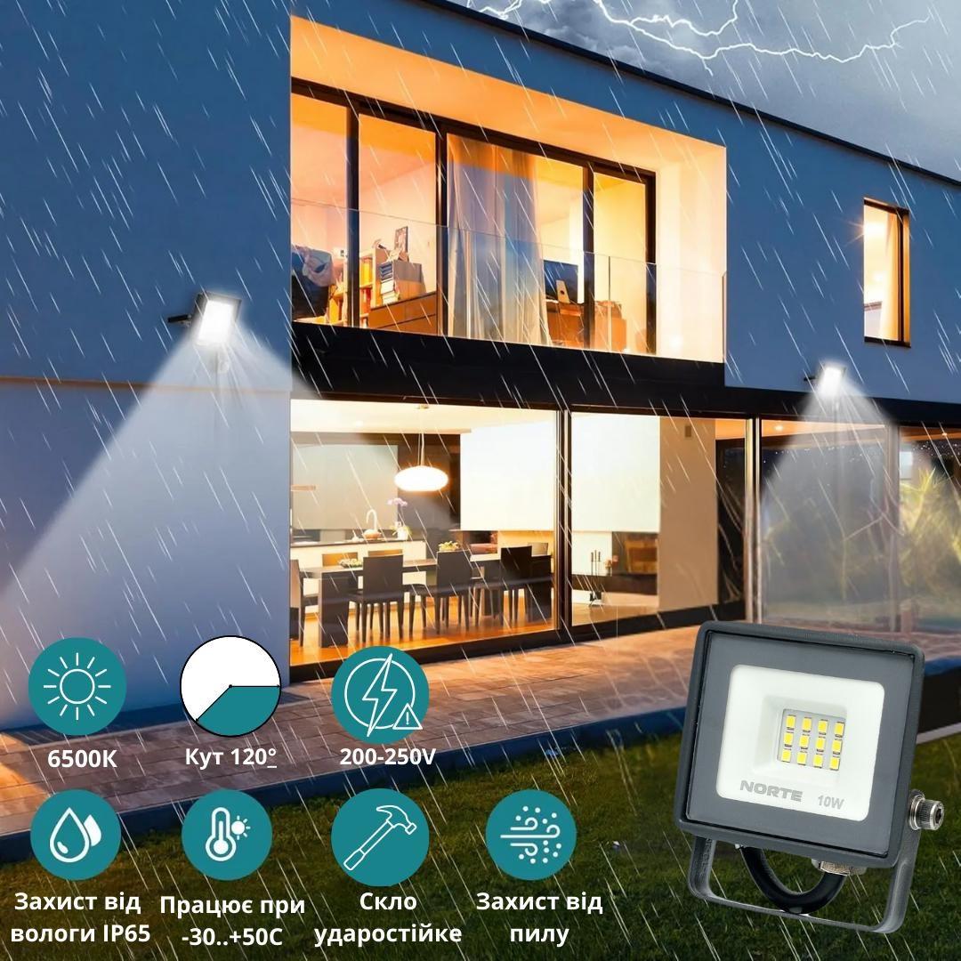 Прожектор NORTE Spotlight 1-NSP-1201 10W 6500 К - фото 2 Прожектор NORTE Spotlight 1-NSP-1201 10W 6500 К - фото 2