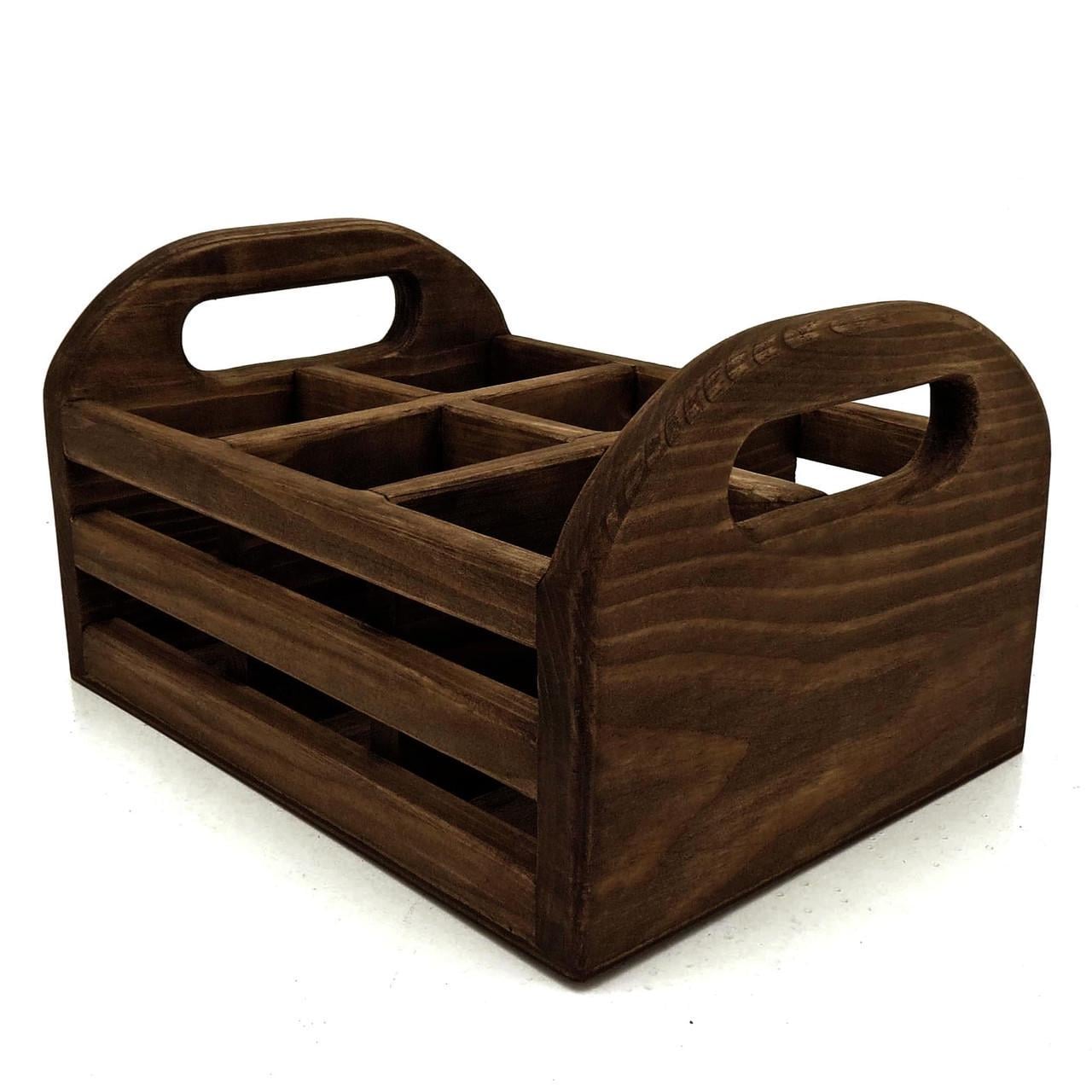 Подставка для столовых приборов из дерева Паста Капучино (Псп-001409)