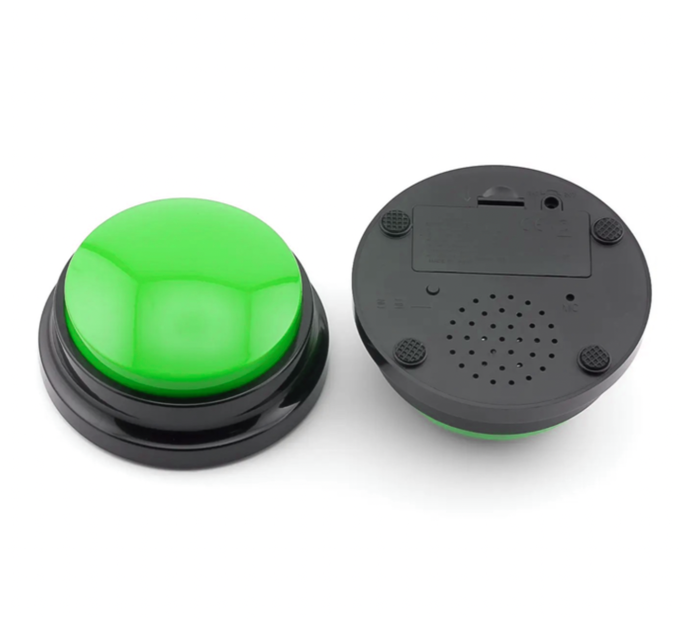 Звукова кнопка для собак та котів Pet Button з голосовою командою 9x4,5 см Зелений (MK001043) - фото 2