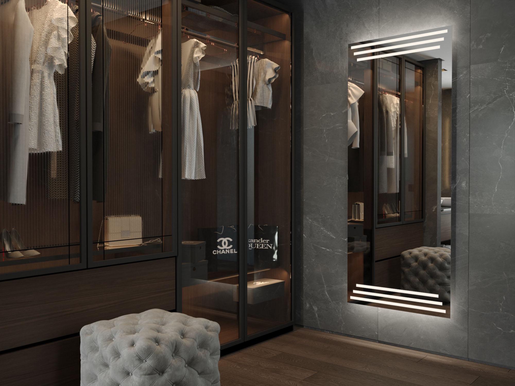 Зеркало Dim Dzerkal ROMI с LED-подсветкой 60х70 см (9192)