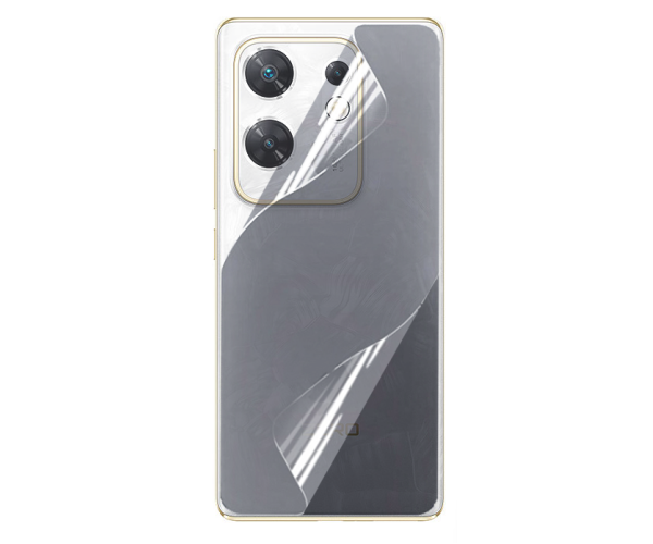Противоударная гидрогелевая пленка Hydrogel Film для Infinix Zero 30 4g на заднюю панель, Transparent