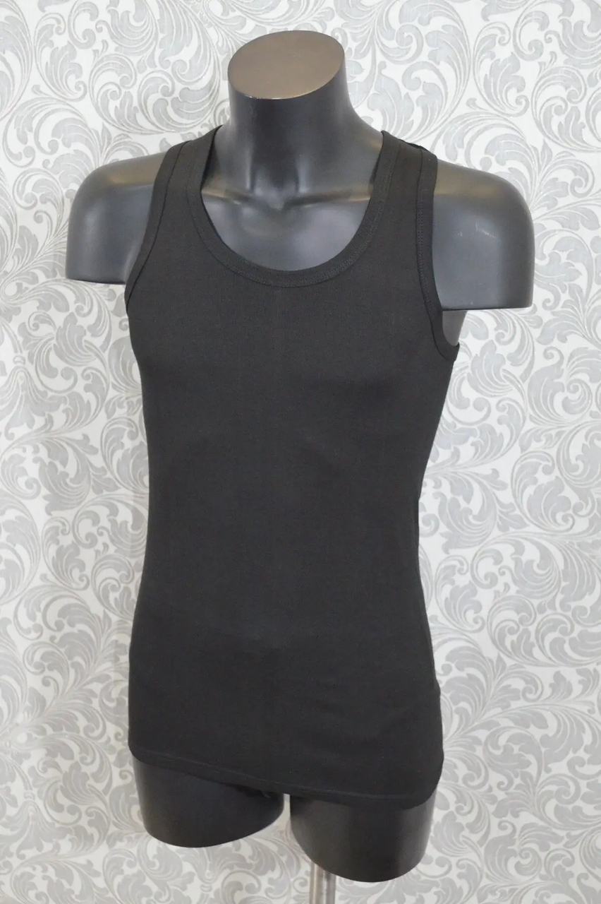 Майка мужская Lans хлопковая без бокового шва L Черный (11/002с) Майка мужская Lans хлопковая без бокового шва L Черный (11/002с)