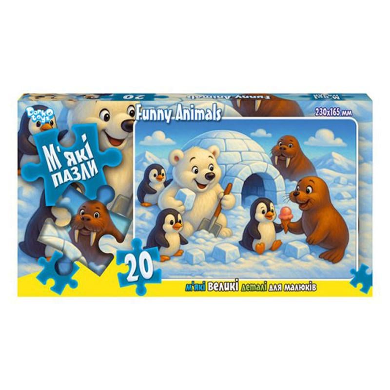 Пазлы мягкие Funny Animals S20-10-15 20 элементов (2990432180)