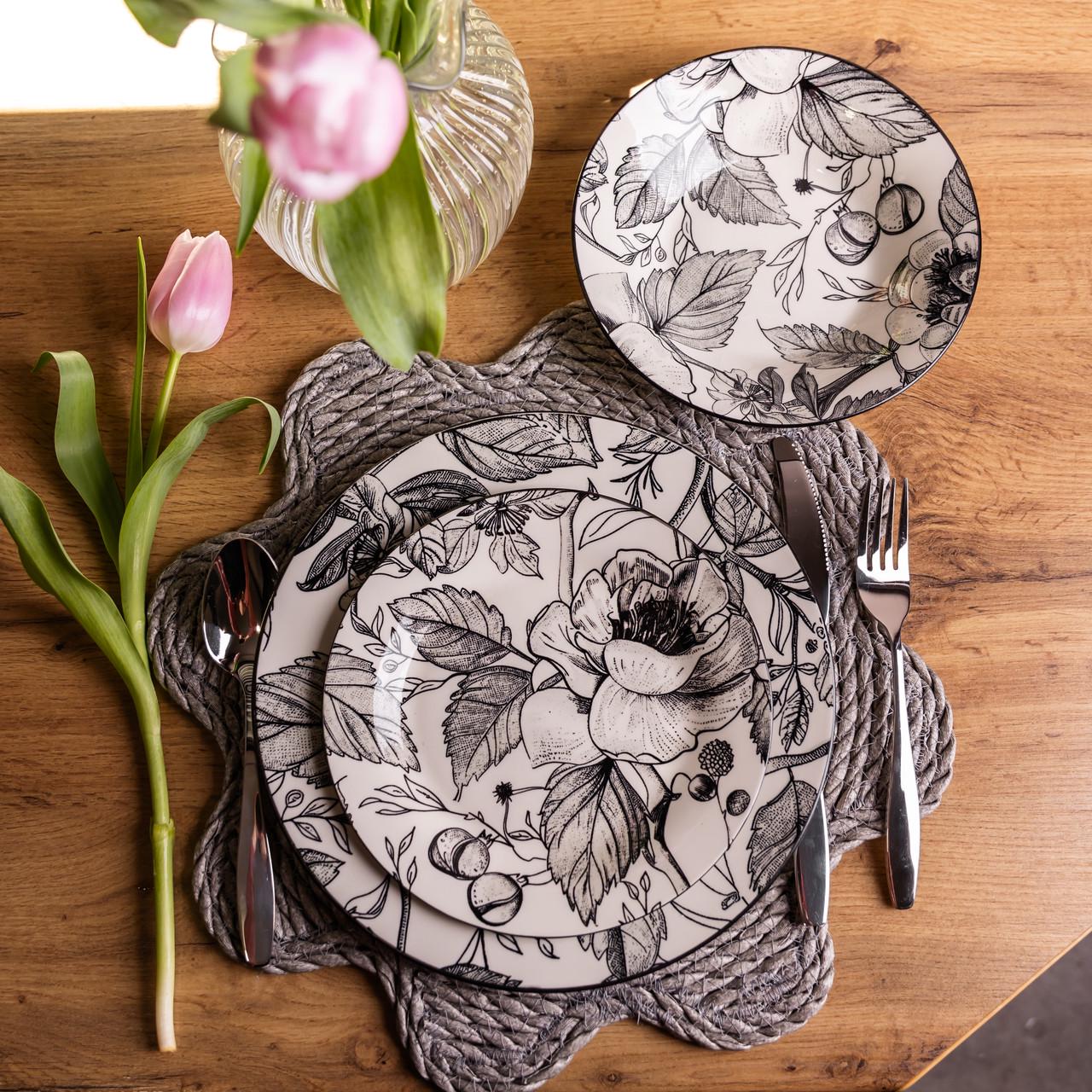 Столовый сервиз на 6 персон 18 пр. фарфоровый (HP-HK-A4)