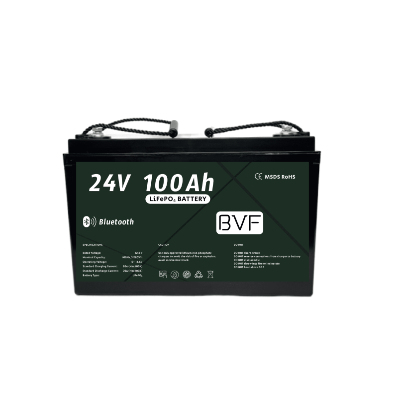 Акумулятор BMS LiFePo4 BVF 25,6 V 100 Ah Bluetooth (14759203)