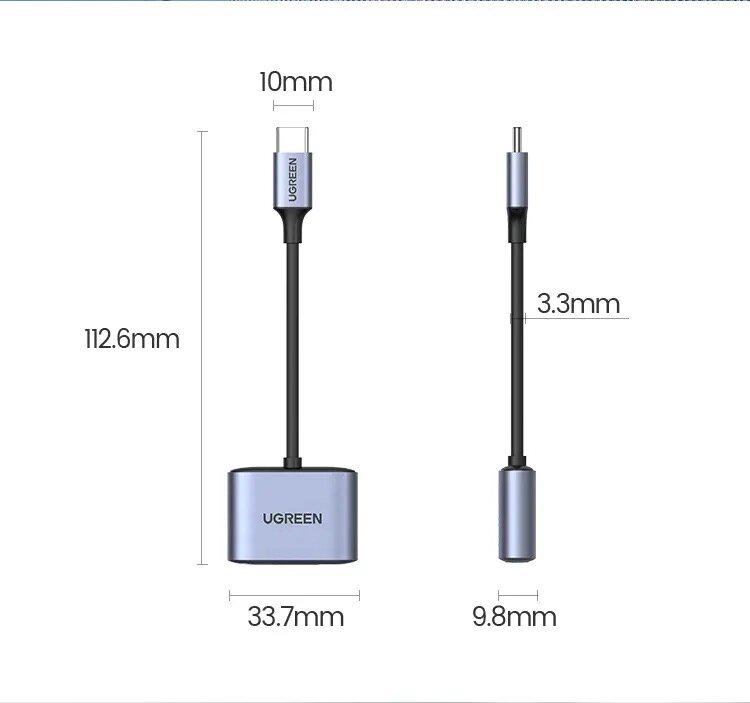 Адаптер для навушників UGREEN CM231 DAC Chip USB-C to 3,5 мм з функцією PD (60164) - фото 17