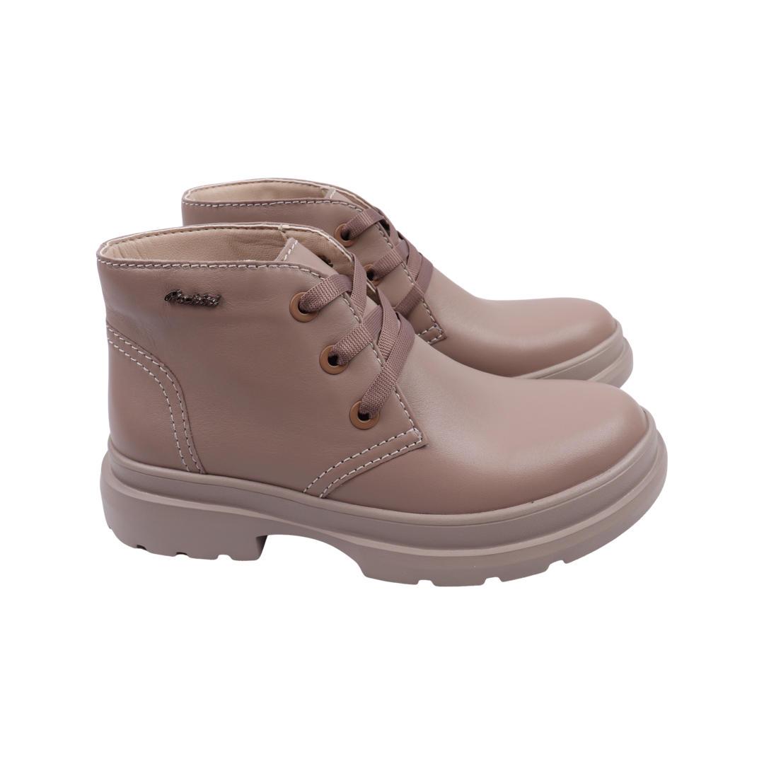 Черевики жіночі Carlo Pachini зі шкіри р. 39 Бежевий (86-22DHC)