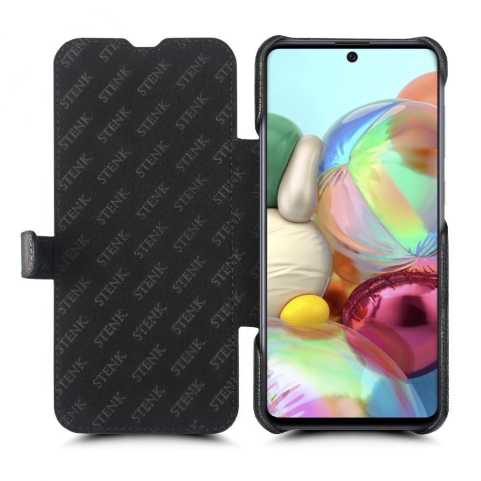 Чехол книжка Stenk Premium для Samsung Galaxy A71 Черный (65843)