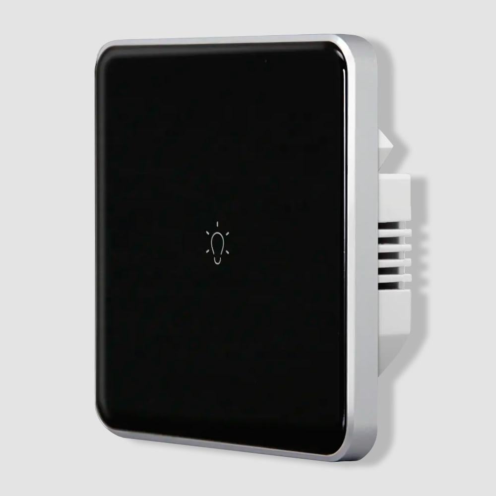 Вимикач сенсорний Tuya Zigbee smart 1 клавіша Чорний Вимикач сенсорний Tuya Zigbee smart 1 клавіша Чорний