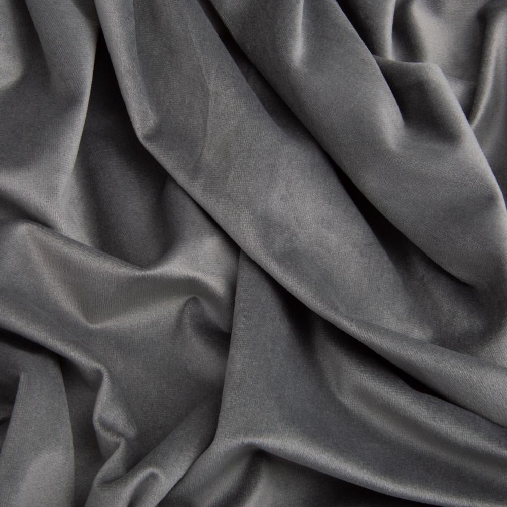Тканина велюр однотонний Вайлет 290 гр/м2 150 см Сірий (26879) - фото 3 Тканина велюр однотонний Вайлет 290 гр/м2 150 см Сірий (26879) - фото 3