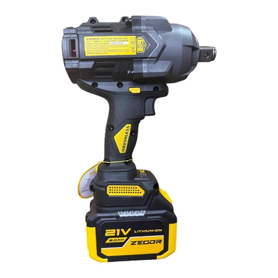 Гайковерт ударный аккумуляторный Zegor SDPP-21BL-1600 21V Profesional/бесщеточный двигатель/реверс/с подсветкой - фото 3 Гайковерт ударный аккумуляторный Zegor SDPP-21BL-1600 21V Profesional/бесщеточный двигатель/реверс/с подсветкой - фото 3