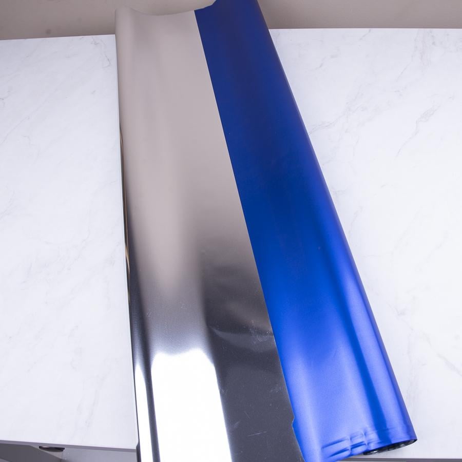 Пленка подарочная двусторонняя 10 м Сине-серебристый (8527-20)