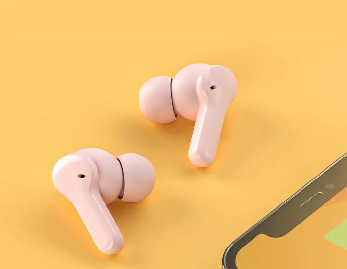 Наушники беспроводные QCY T13 Pink (851510) - фото 7 Наушники беспроводные QCY T13 Pink (851510) - фото 7