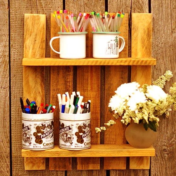 Полка настенная из дерева Камири Карри (ПНС/006803)