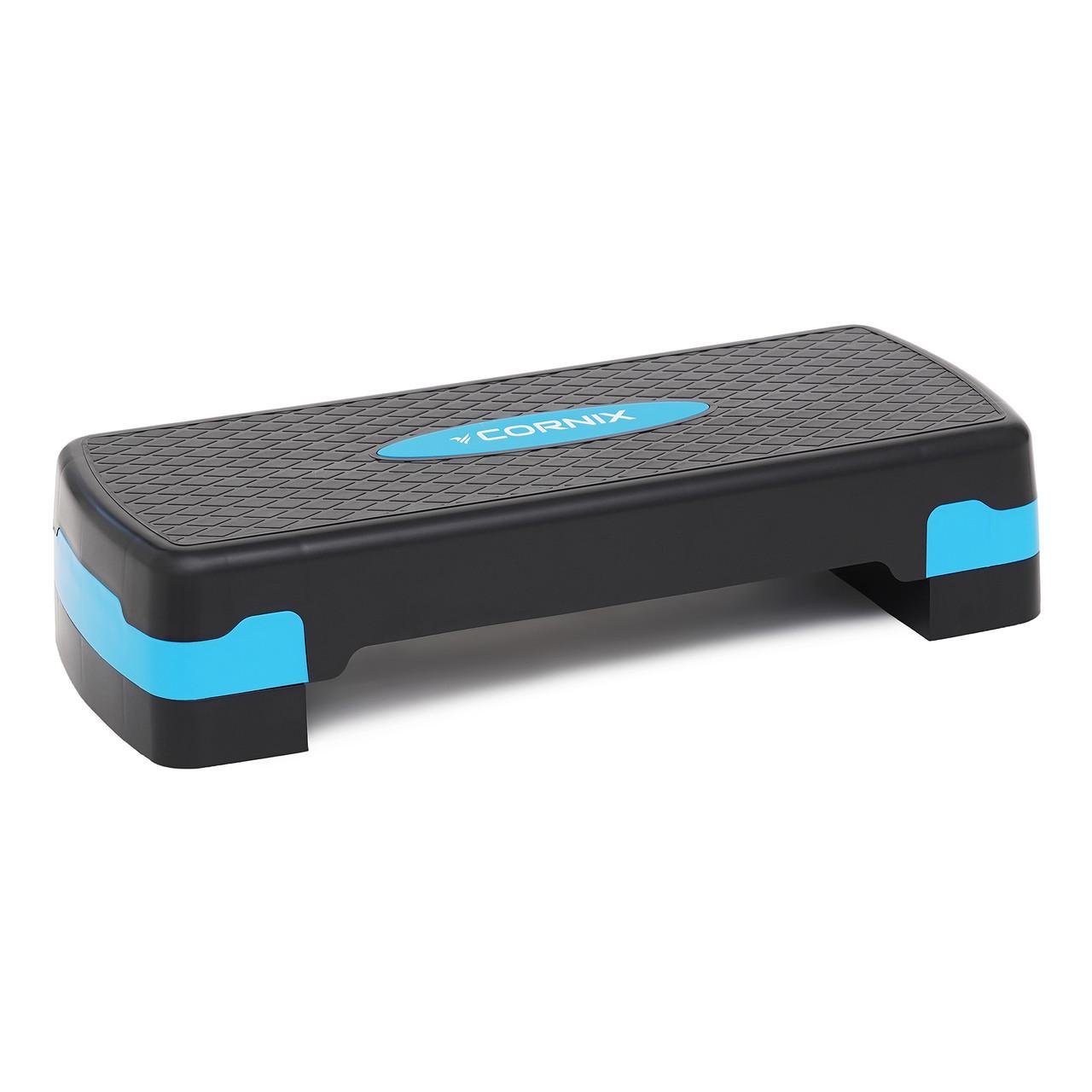 Степ-платформа 2-ступінчаста Cornix 68х28х10-15 см XR-0191 Black/Blue (2616421359)