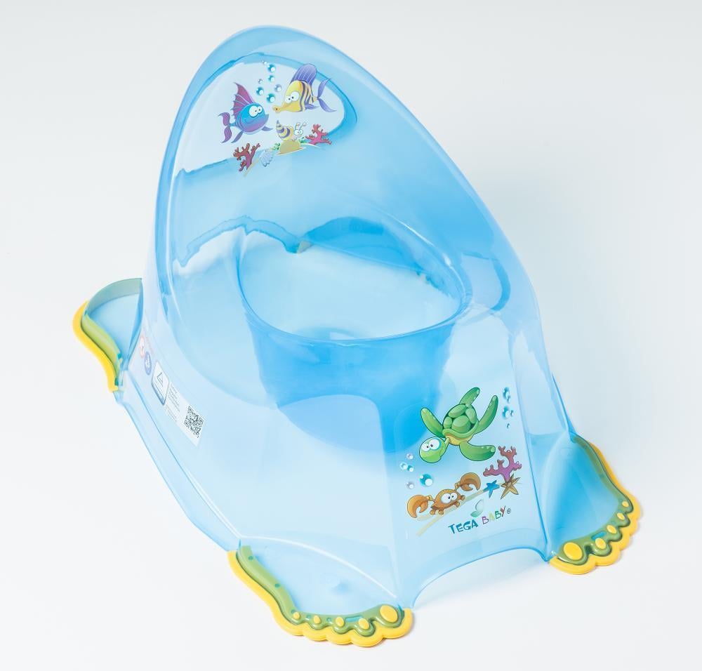 Горшок Tega Baby Аква с противоскользящей резиной Синий (5902963006264 AQ-007-115)
