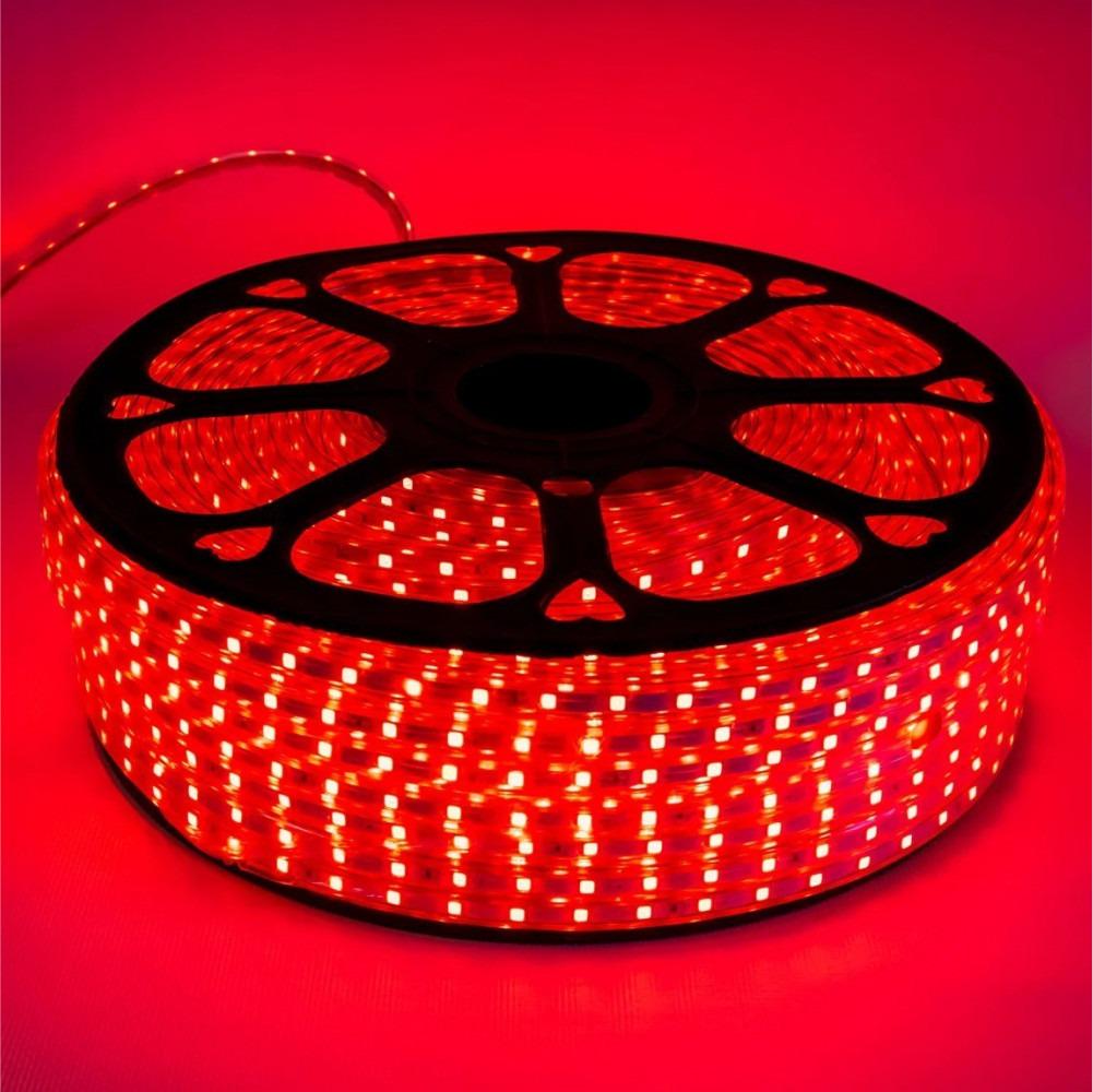 Світлодіодна стрічка SMD 5050 100 м 60 LED на метр 220V статичний режим IP44 Червоний
