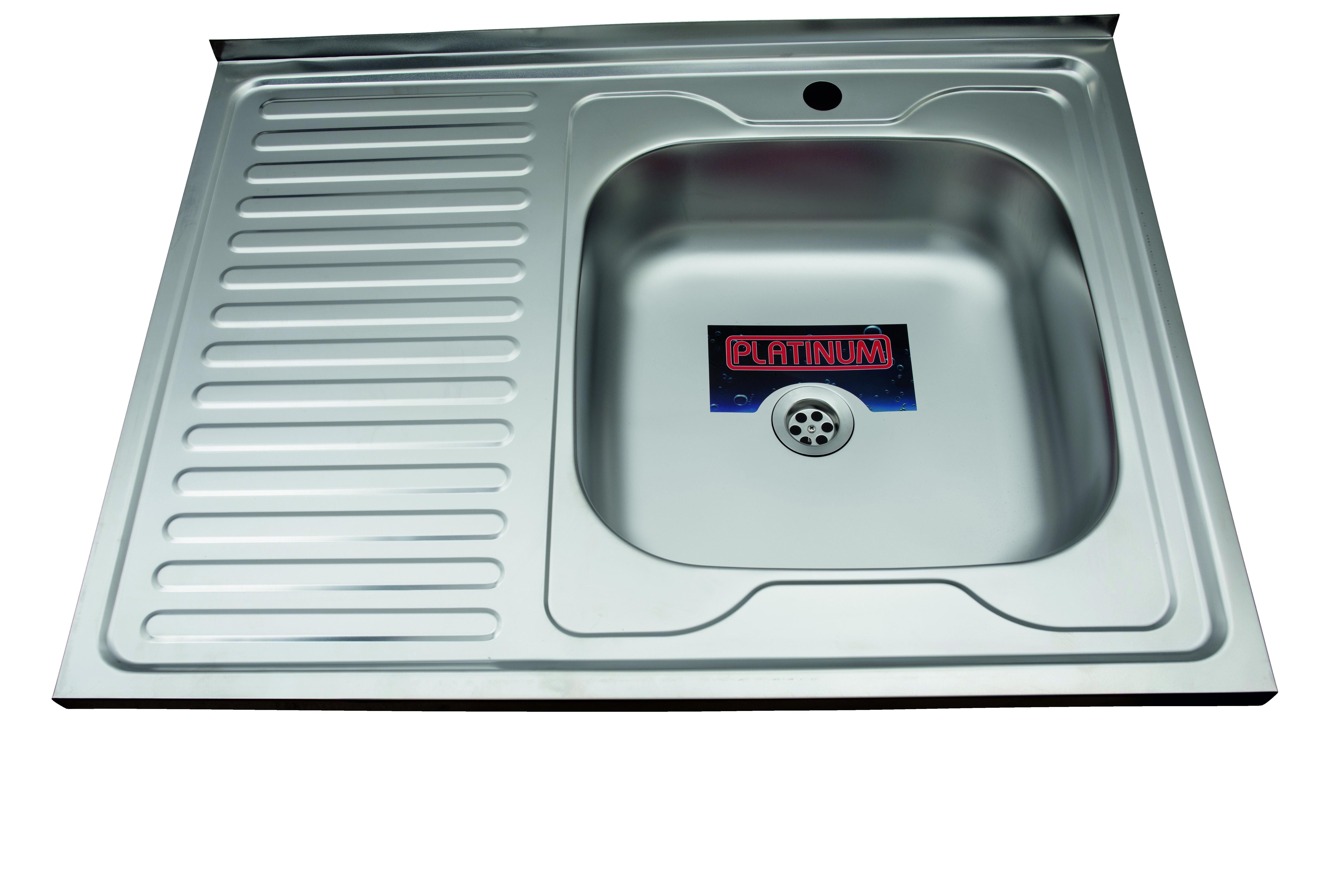 ᐉ Мойка кухонная Platinum Сатин 8060 R с нержавеющей стали 0,5/160 мм .