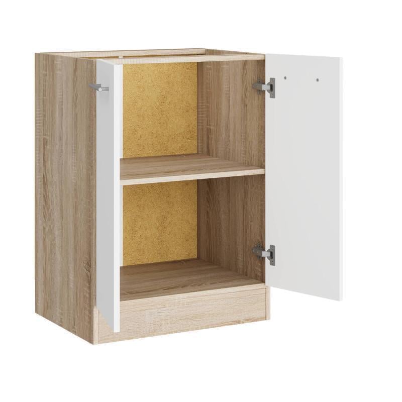 Кухонный модуль Эверест Эко Нова 60 Низ 600х456х820 мм Сонома/Белый (ЕКО-556)