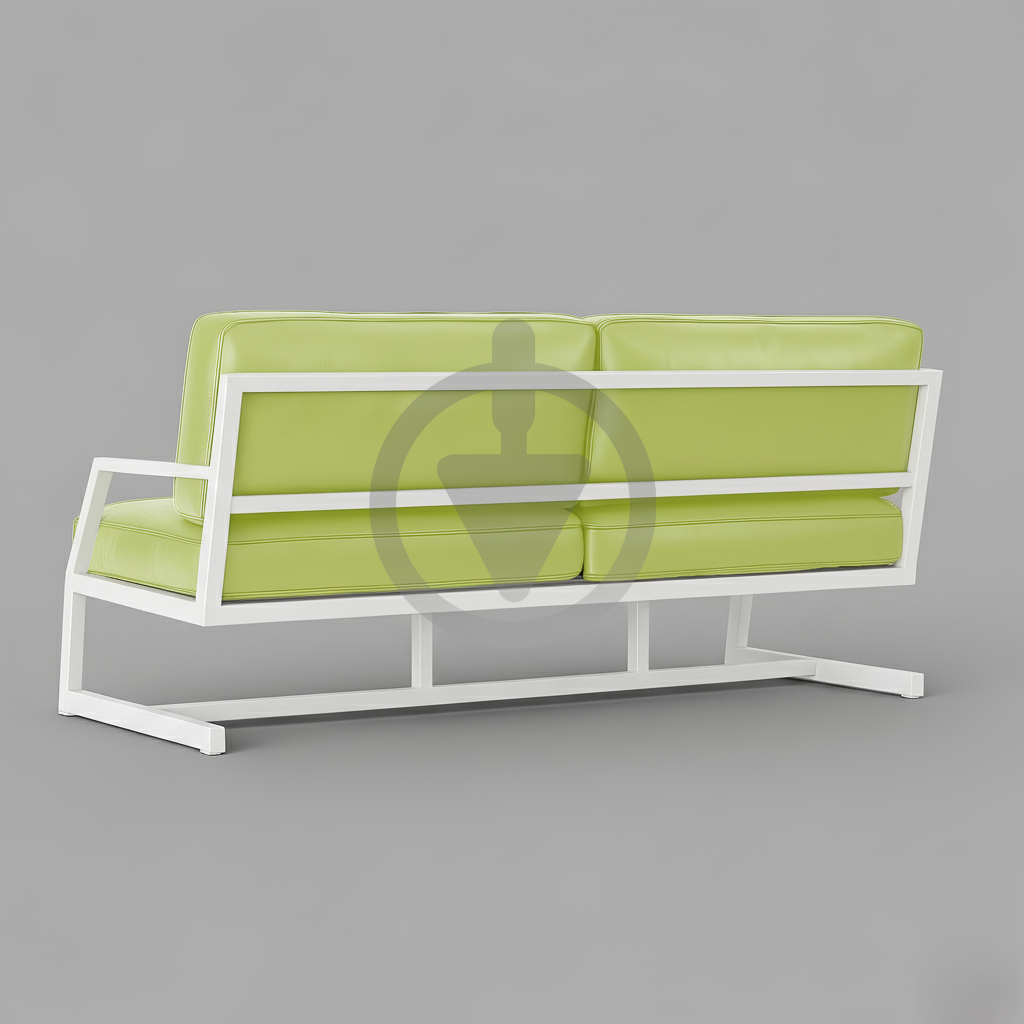 Диван металлический AVVS tech Атлас уличный лофт экокожа с подлокотниками 126 см Салатовый/Белый (30222762) - фото 3 Диван металлический AVVS tech Атлас уличный лофт экокожа с подлокотниками 126 см Салатовый/Белый (30222762) - фото 3
