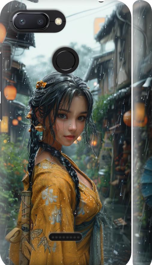 Чехол на Xiaomi Redmi 6 Anime-girl (6133m-1521-42517)